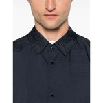 Emporio Armani Blouson with internal nylon bib jacquard all-over lettering Jackets