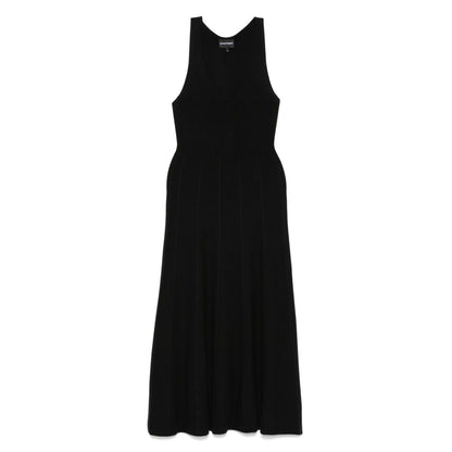 Emporio Armani Seamless, links-stitch knit long dress