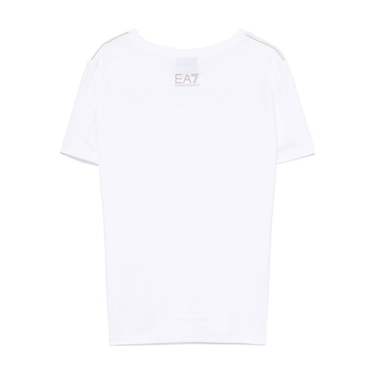 EA7 T-shirts and Polos White Topwear