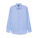 Emporio Armani Shirts Clear Blue Shirts