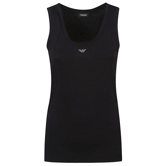 Emporio Armani Top Black Topwear