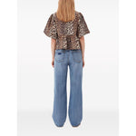 GANNI Top Brown Topwear