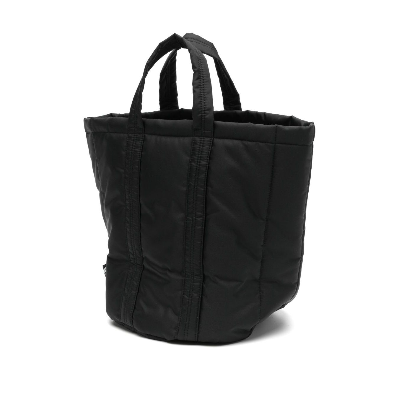 Front view with bag zipped and handles upright.