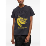 GANNI T-shirts and Polos Grey Topwear