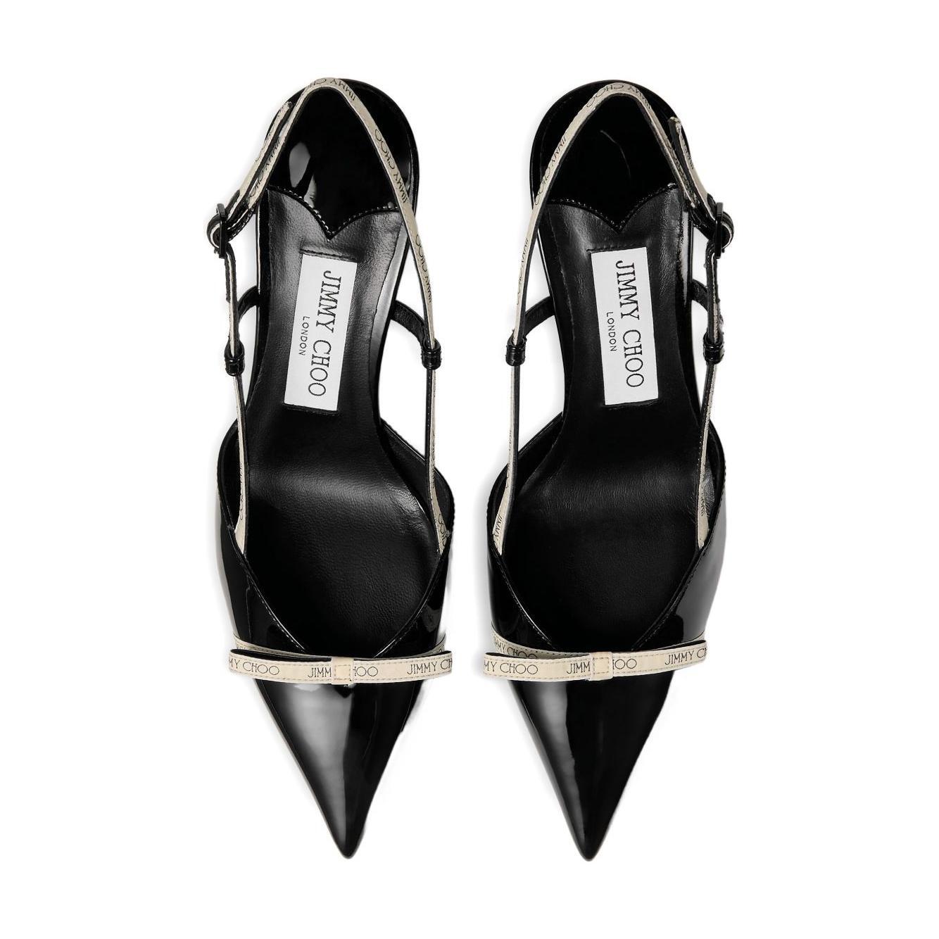 Jimmy Choo With Heel Black CAMILA65JGWBLACK/BUTTERMILK/BLACK-AI25
