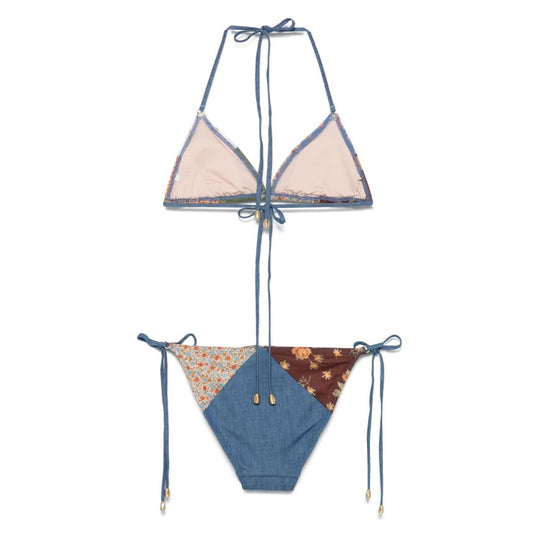 Zimmermann Patchwork Print Bikini Set Beachwear & underwear