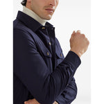 Brunello Cucinelli Shirts Blue - Wool shirt with button fastening and chest flap pockets, long sleeves, buttoned cuffs. Fashionable and elegant.