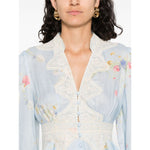 Zimmermann Lucky plunging lace mini dress Dresses