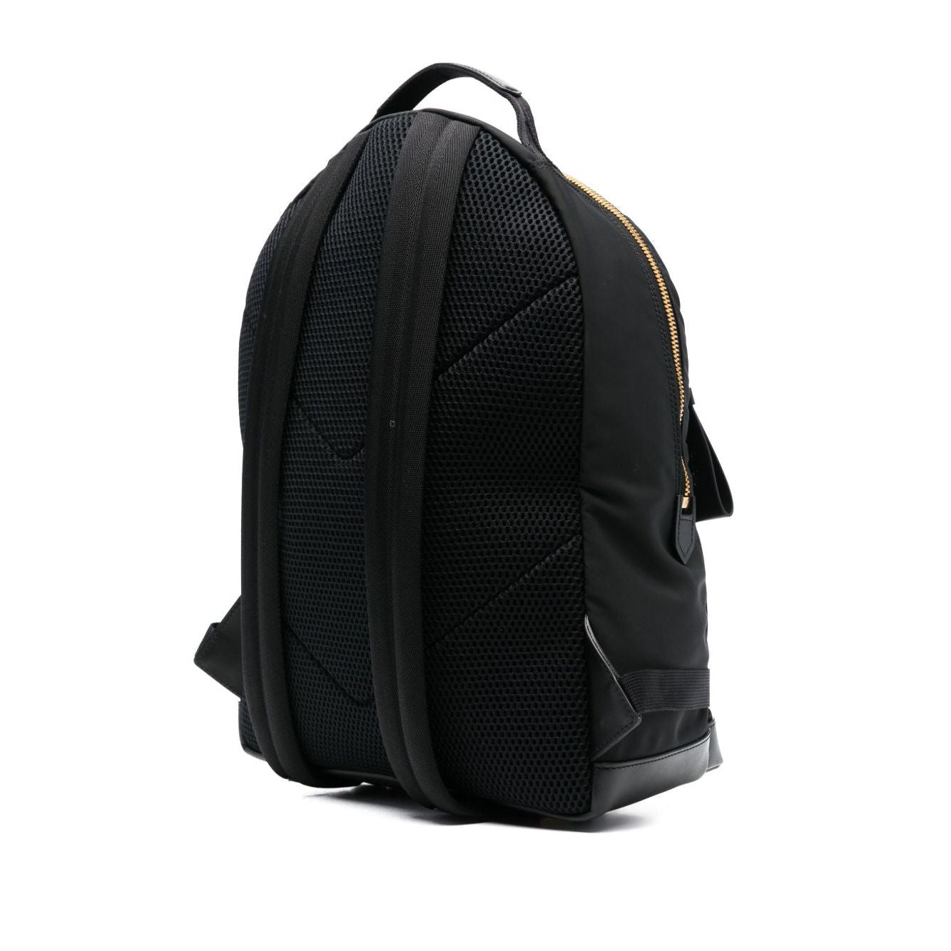 Front view with bag zipped and handles upright.