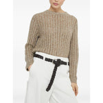 Brunello Cucinelli Dazzling Rib sweater in Soft wool, cashmere and mohair