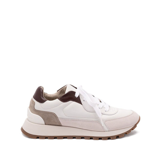 Brunello Cucinelli Calfskin and suede runners