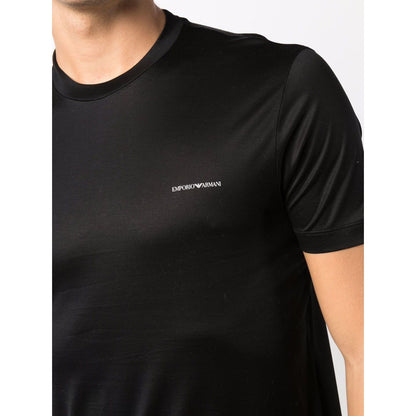 Emporio Armani T-shirts and Polos Black Topwear