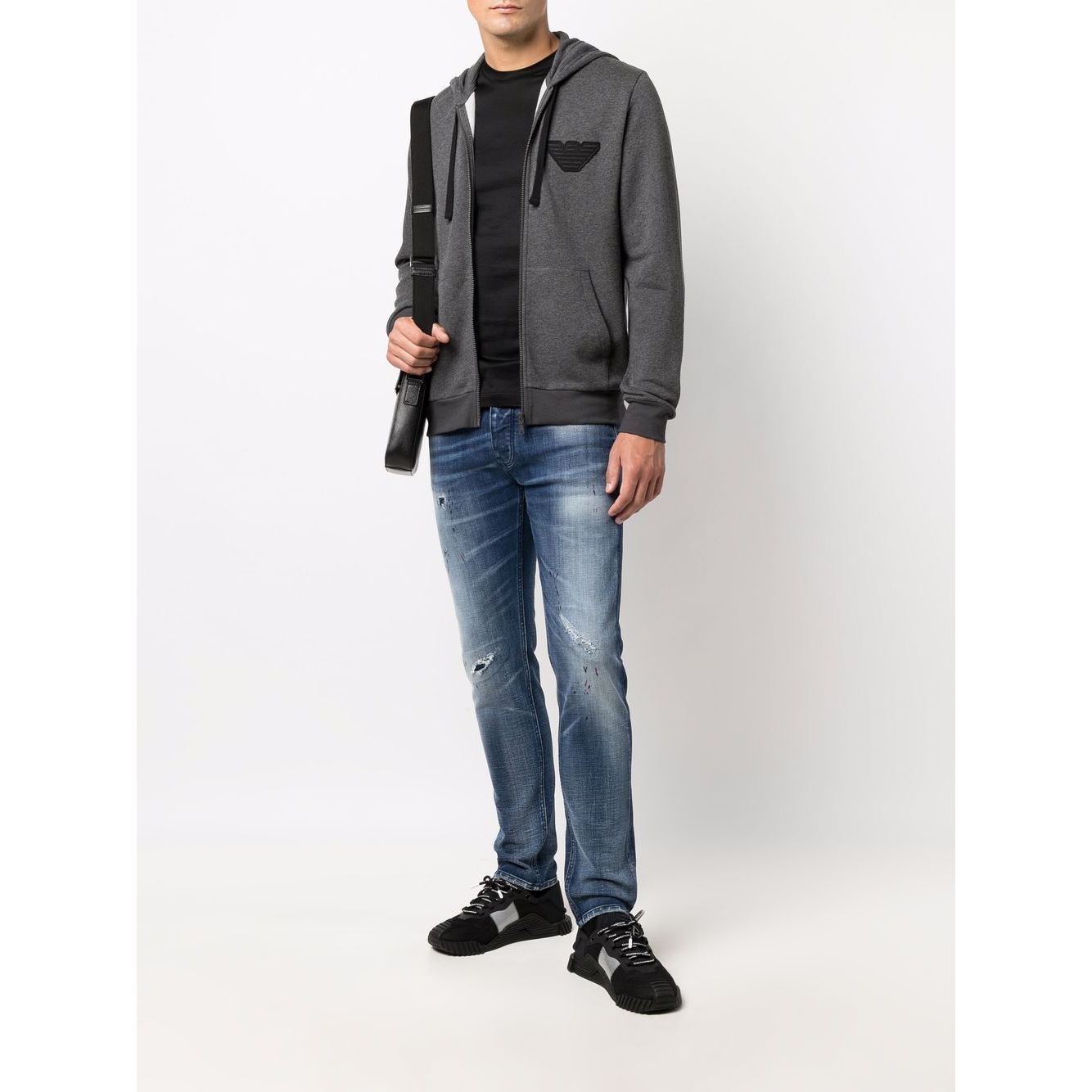 Emporio Armani T-shirts and Polos Black Topwear