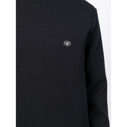 Emporio Armani Sweaters Blue Topwear