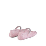 Jimmy Choo The Jelly Ballerina Flats with Crystal Embellishment THEJELLYNTXCOTTONCANDY/SILVERMIX-AI25