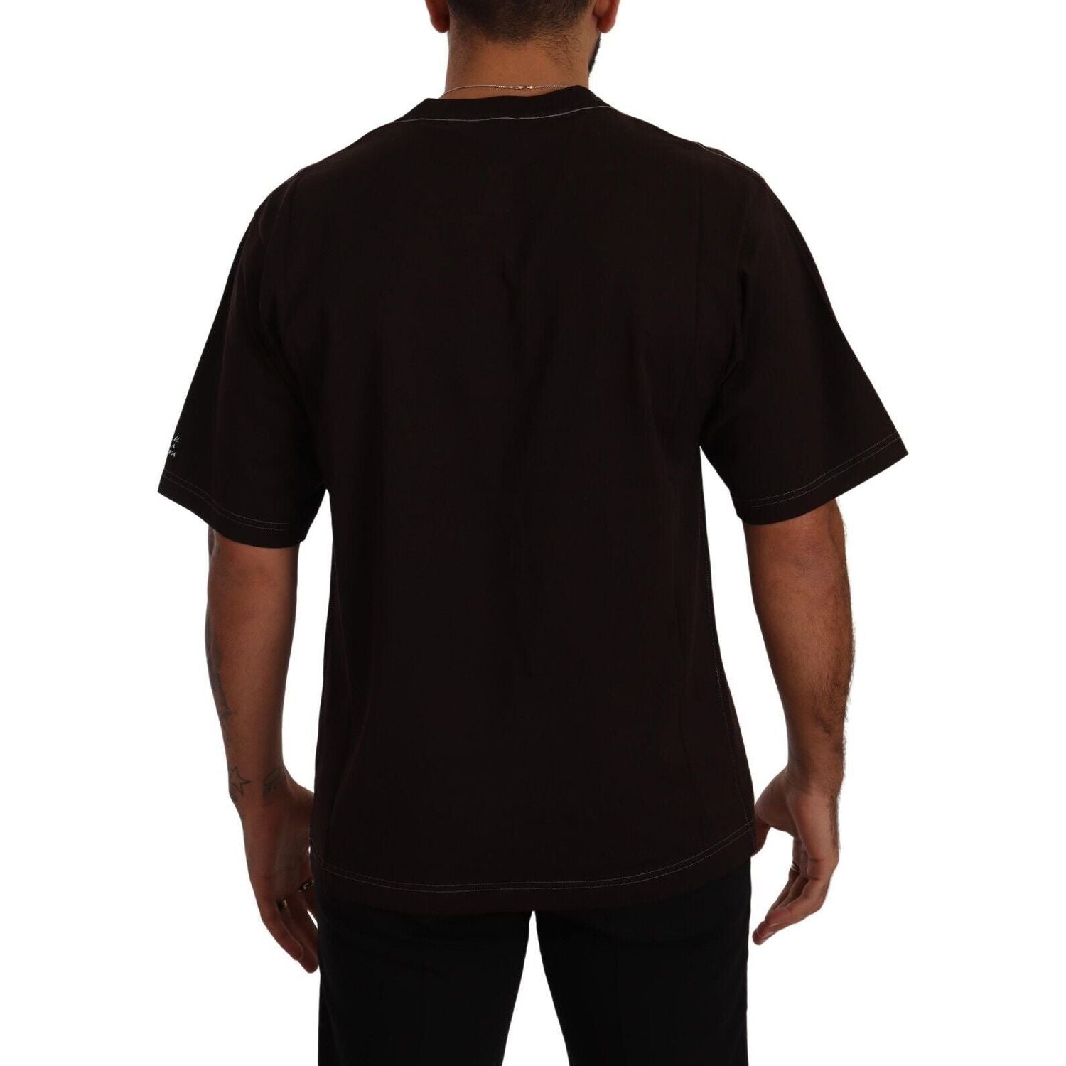 优雅的勃艮第色 L'Amore 圆领 T 恤