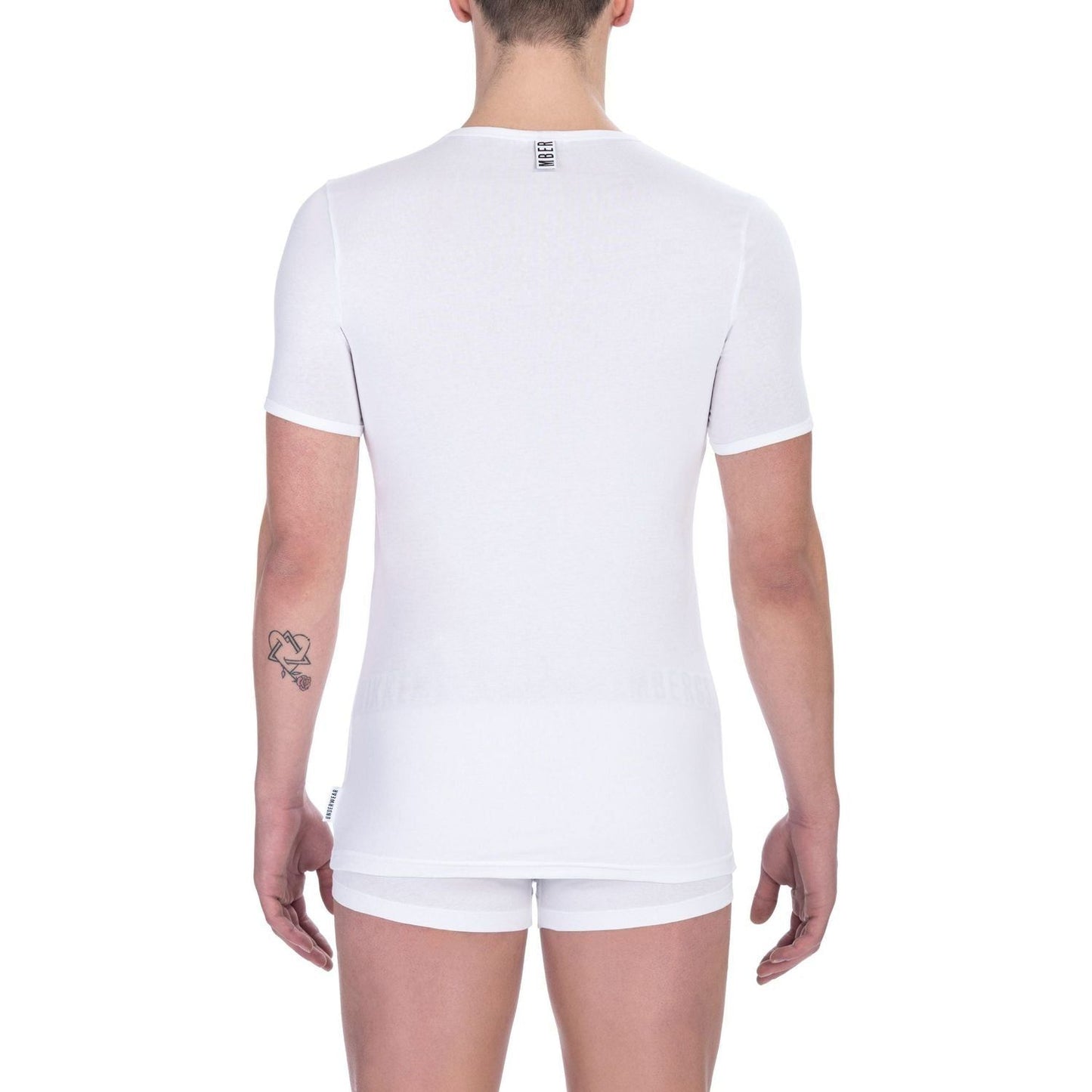 Bikkembergs White Cotton Men T-Shirt