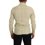 Dolce & Gabbana Yellow SICILIA Cotton Casual Slim Fit Shirt