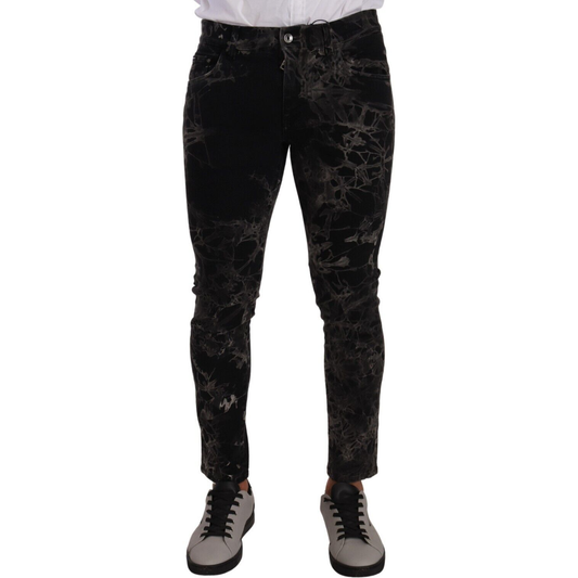 Dolce & Gabbana Slim Fit Patterned Skinny Jeans Dolce & Gabbana