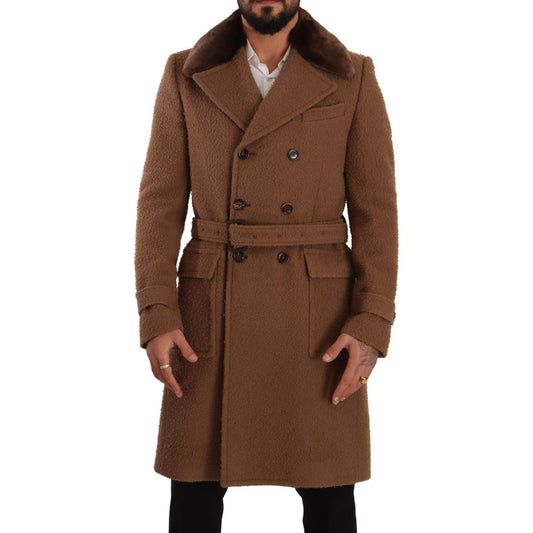 Dolce & Gabbana Elegant Double Breasted Wool Overcoat Dolce & Gabbana