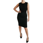 Dolce & Gabbana Black Lace Gown Bodycon Sheath Dress