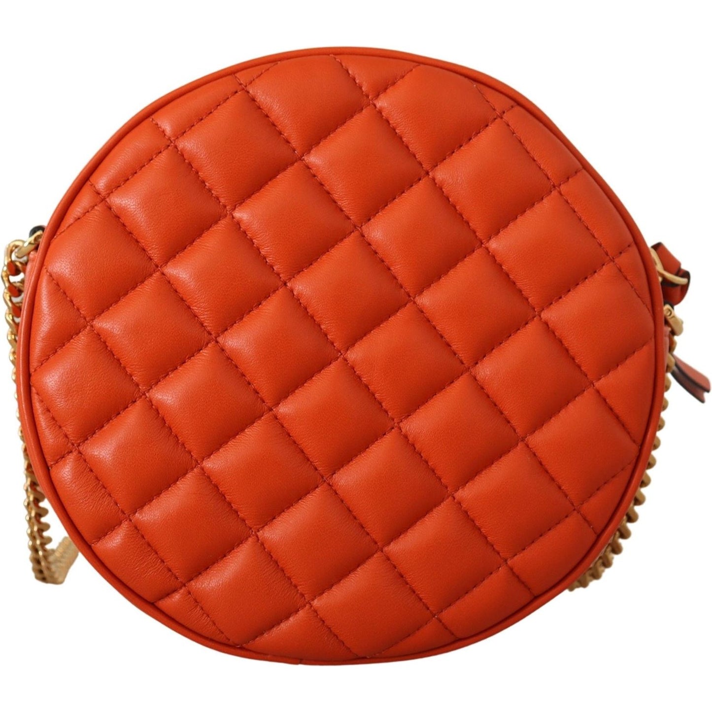 Versace Elegant Round Nappa Leather Crossbody Bag Crossbody Bag