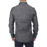 Ermanno Scervino Denim Jeans Cotton Casual Gray Stretch Shirt
