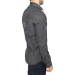 Ermanno Scervino Denim Jeans Cotton Casual Gray Stretch Shirt