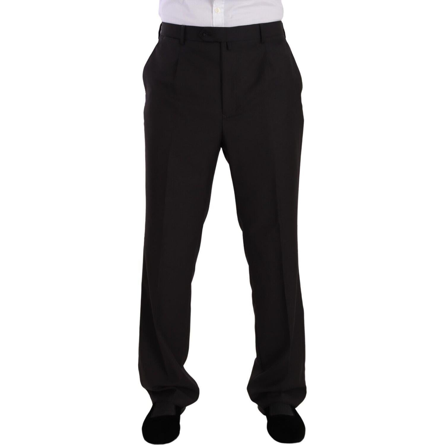 时尚灰色两件套男士缺口翻领西装