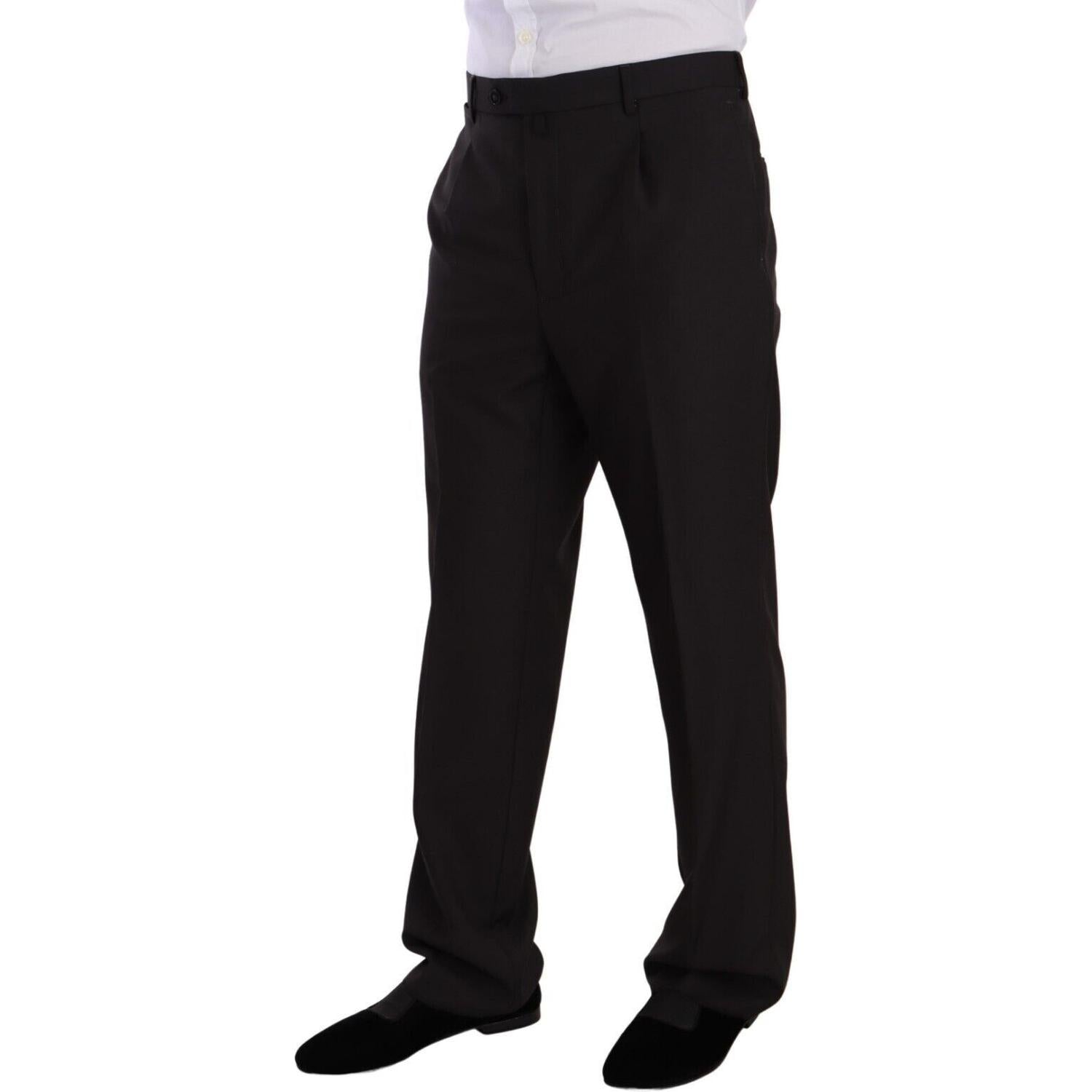 时尚灰色两件套男士缺口翻领西装