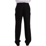 Domenico Tagliente Black Polyester Single Breasted Formal Suit