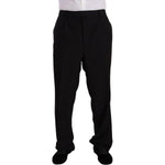 Domenico Tagliente Black Polyester Single Breasted Formal Suit