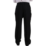 Domenico Tagliente Black Polyester Single Breasted Formal Suit