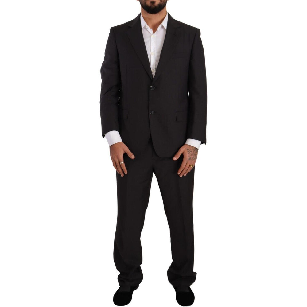 Domenico Tagliente Dark Gray Single Breasted Formal Suit