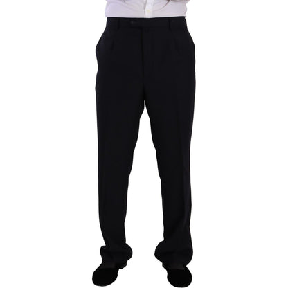 Domenico Tagliente Blue Polyester Single Breasted Formal Suit