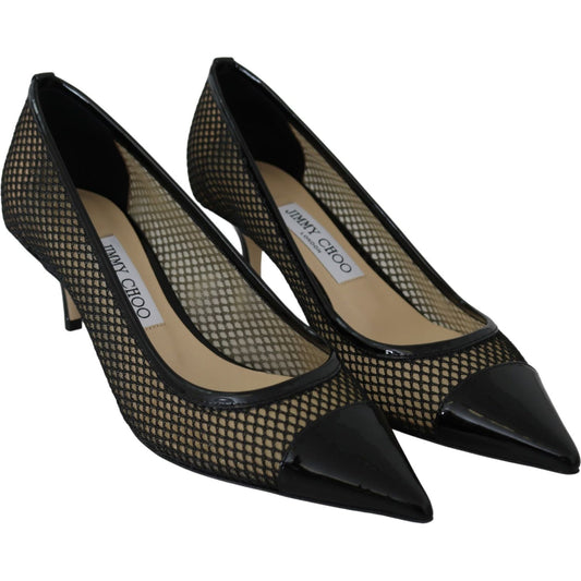 Jimmy Choo Chic Patent Mesh Pointed Pumps 194611107705