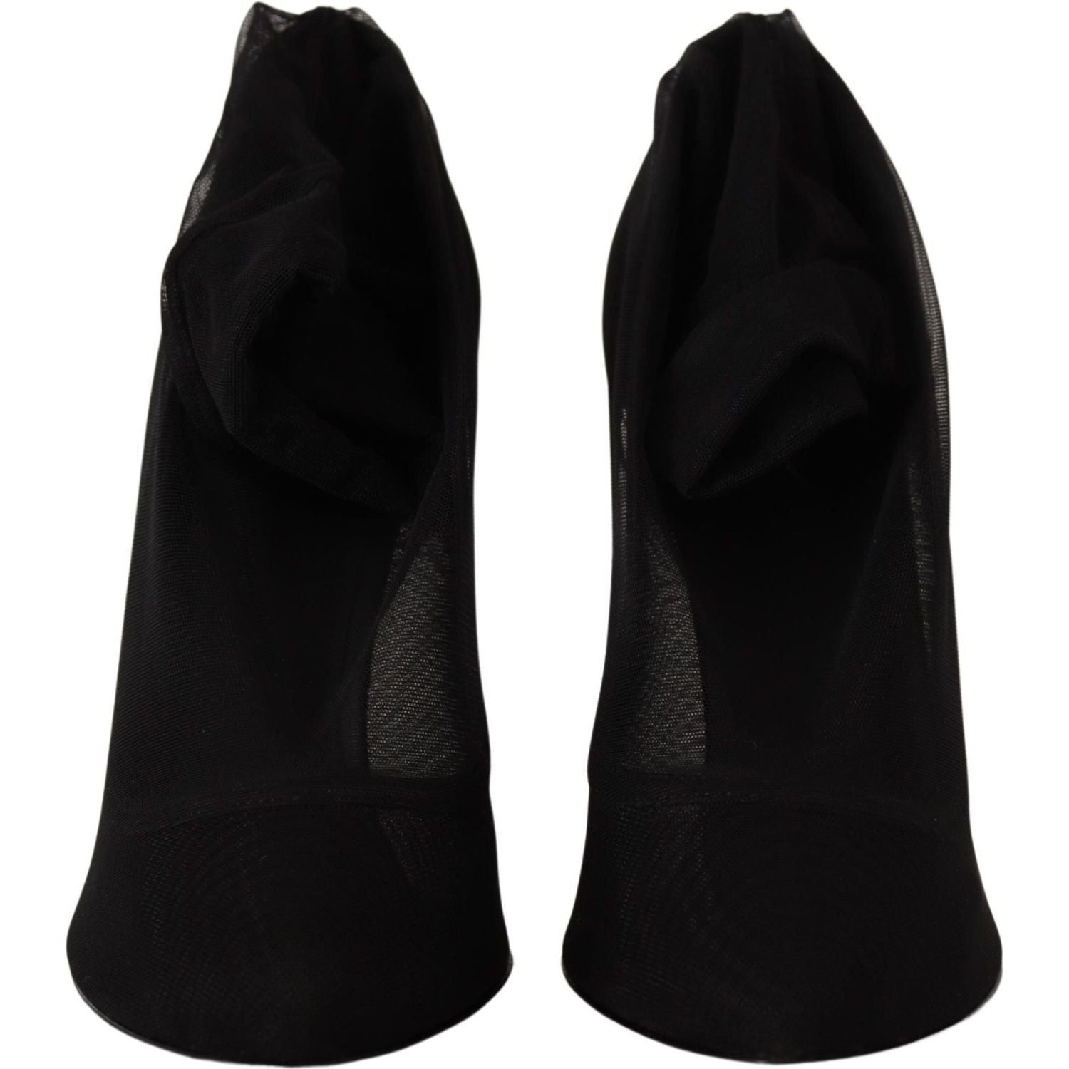 优雅的黑色弹力袜靴