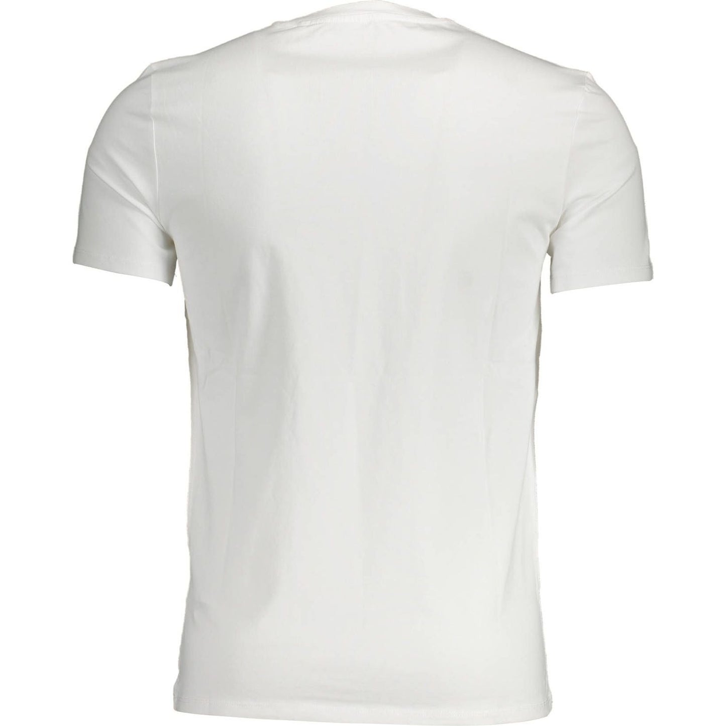 Guess Jeans White Cotton Men T-Shirt Guess Jeans