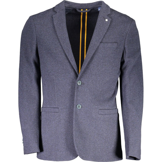 Gant Elegant Blue Classic Long Sleeve Jacket Gant