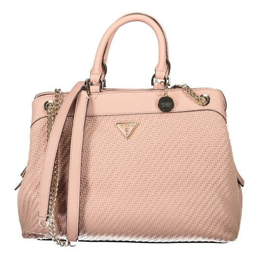 Guess Jeans Chic Pink Chain-Handle Shoulder Bag Guess Jeans