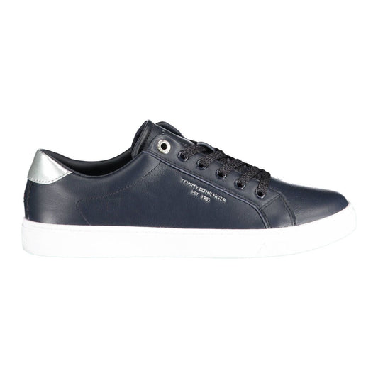 Tommy Hilfiger Chic Blue Contrasting Lace-Up Sneakers Tommy Hilfiger