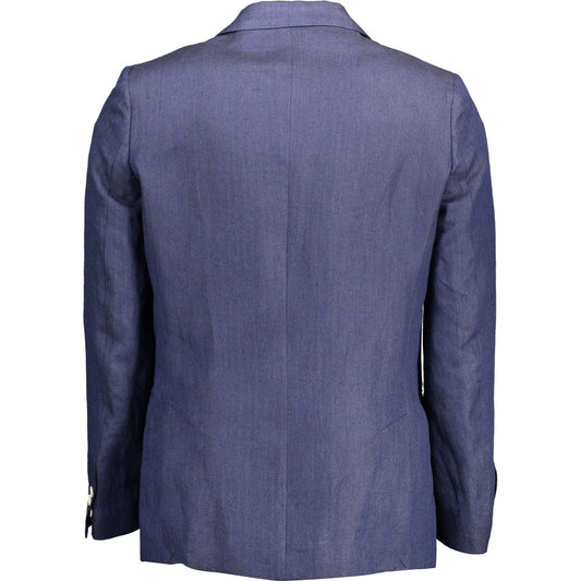 Gant Elegant Linen Blue Jacket for Men Gant