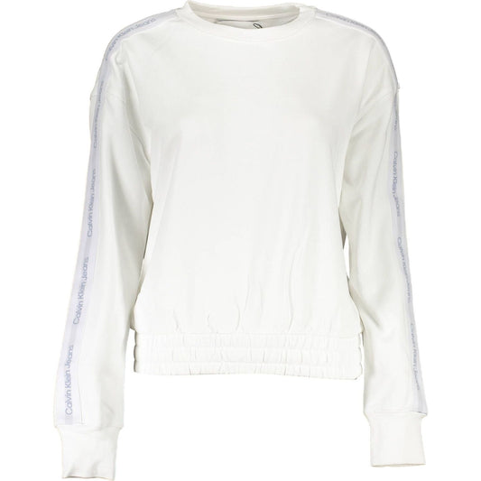 Calvin Klein Elegant White Cotton Sweatshirt Calvin Klein