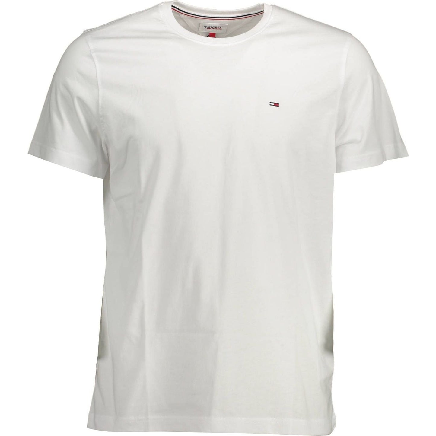 Tommy Hilfiger White Cotton Men TShirt Tommy Hilfiger