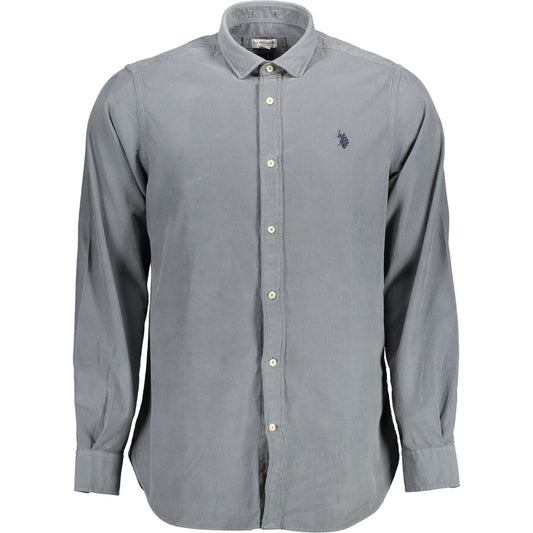 U.S. POLO ASSN. Elegant Slim Fit Blue Button-Down Shirt U.S. POLO ASSN.