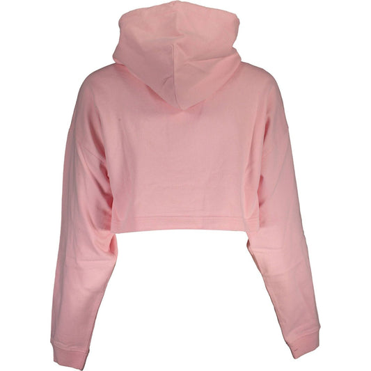 Tommy Hilfiger Chic Pink Hooded Embroidered Sweater Tommy Hilfiger