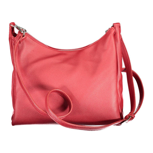 BYBLOS Elegant Red Chain-Handle Convertible Handbag BYBLOS