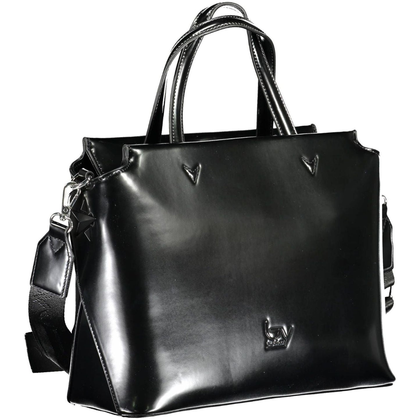 BYBLOS Elegant Black Two-Handle Bag with Contrasting Details BYBLOS