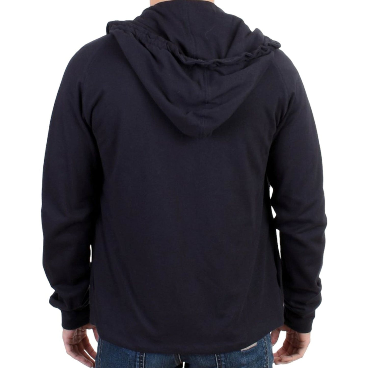 Costume NationalElegant Blue Hooded Cotton SweaterMcRichard Designer Brands£199.00