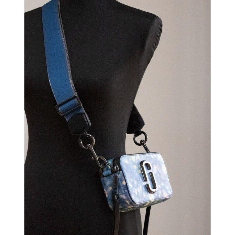 Snapshot 包水彩蓝印花皮革单肩包钱包